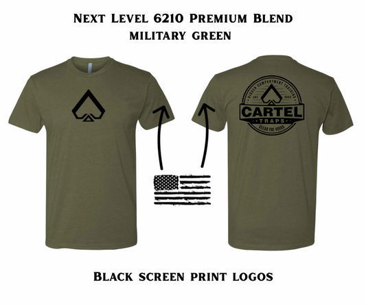 Cartel Traps Logo T-Shirt - Green